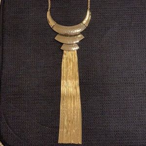 WHBM Gold Statement Necklace